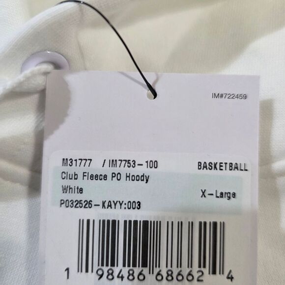 Nike Air Kay Yow PLAY4KAY Team Hoodie Unreleased White Pink Men’s XL IM7753-100 - Picture 6 of 7